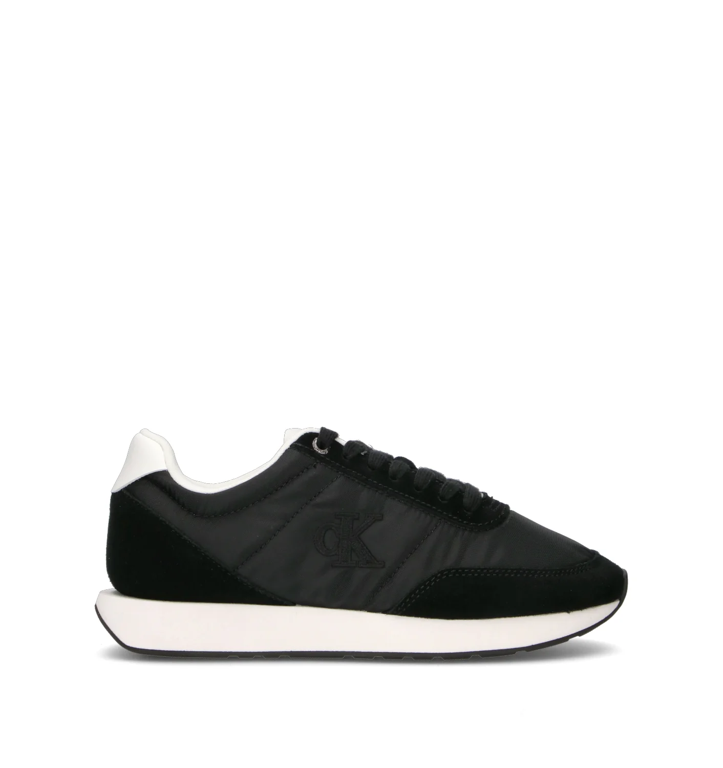 CALVIN KLEIN JEANS Sneaker donna nera in suede