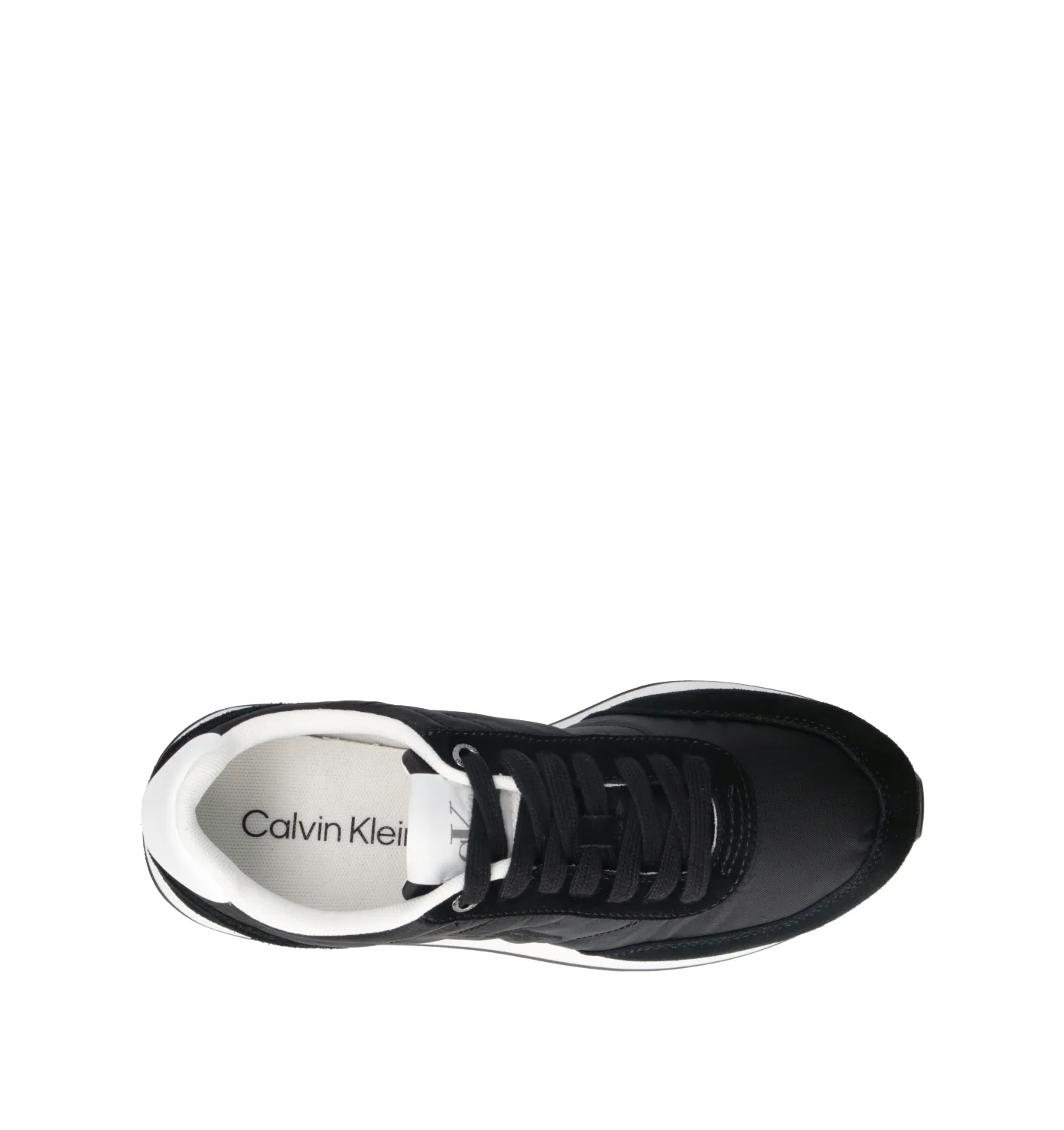 CALVIN KLEIN JEANS Sneaker donna nera in suede - Image 5