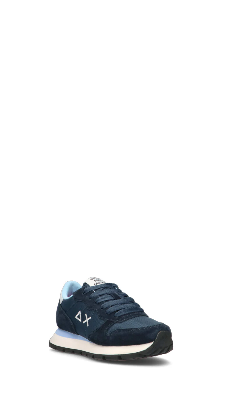 SUN68 Sneaker donna blu in suede - Image 2