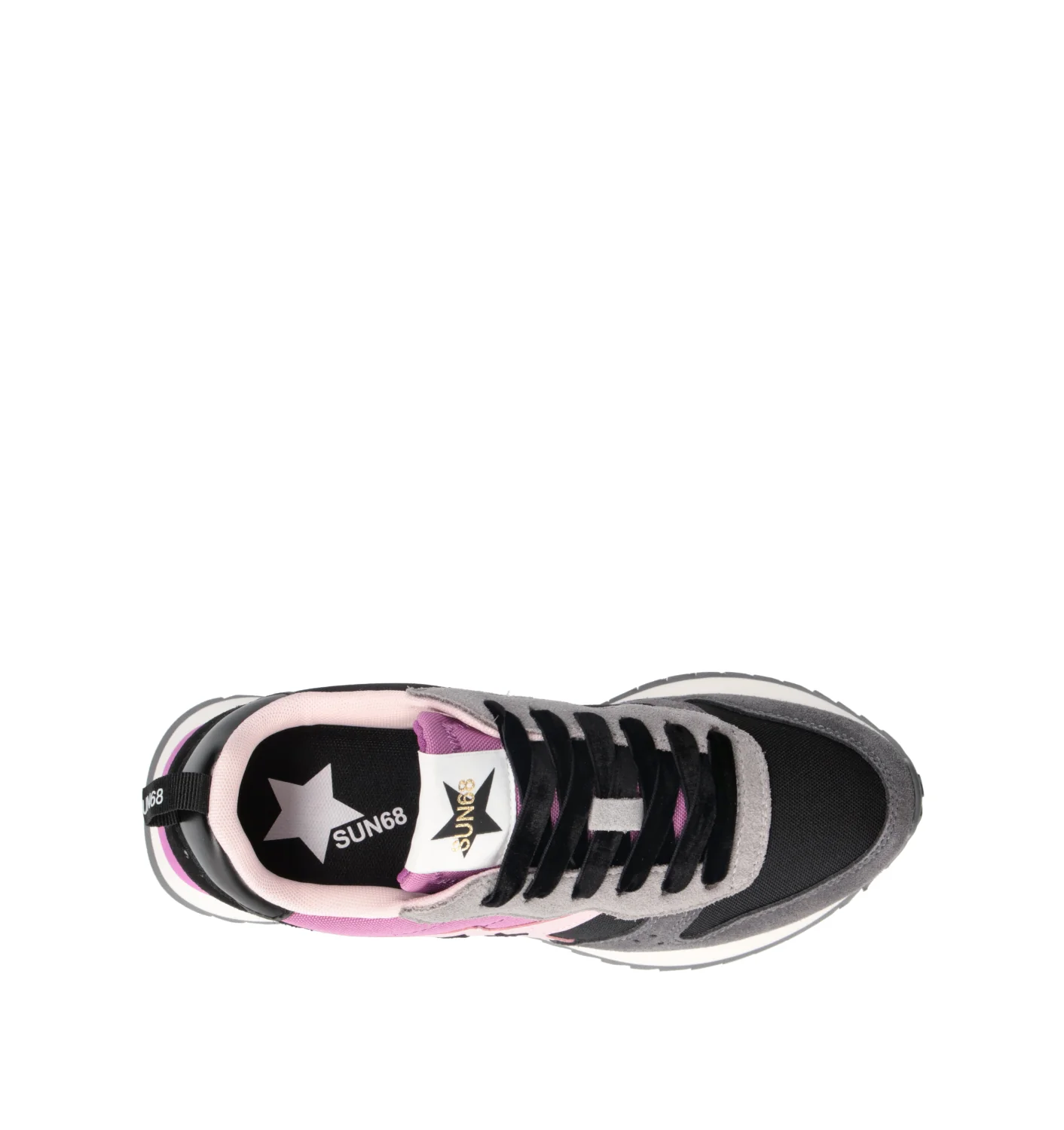 SUN68 Sneaker donna nera/rosa - Image 5