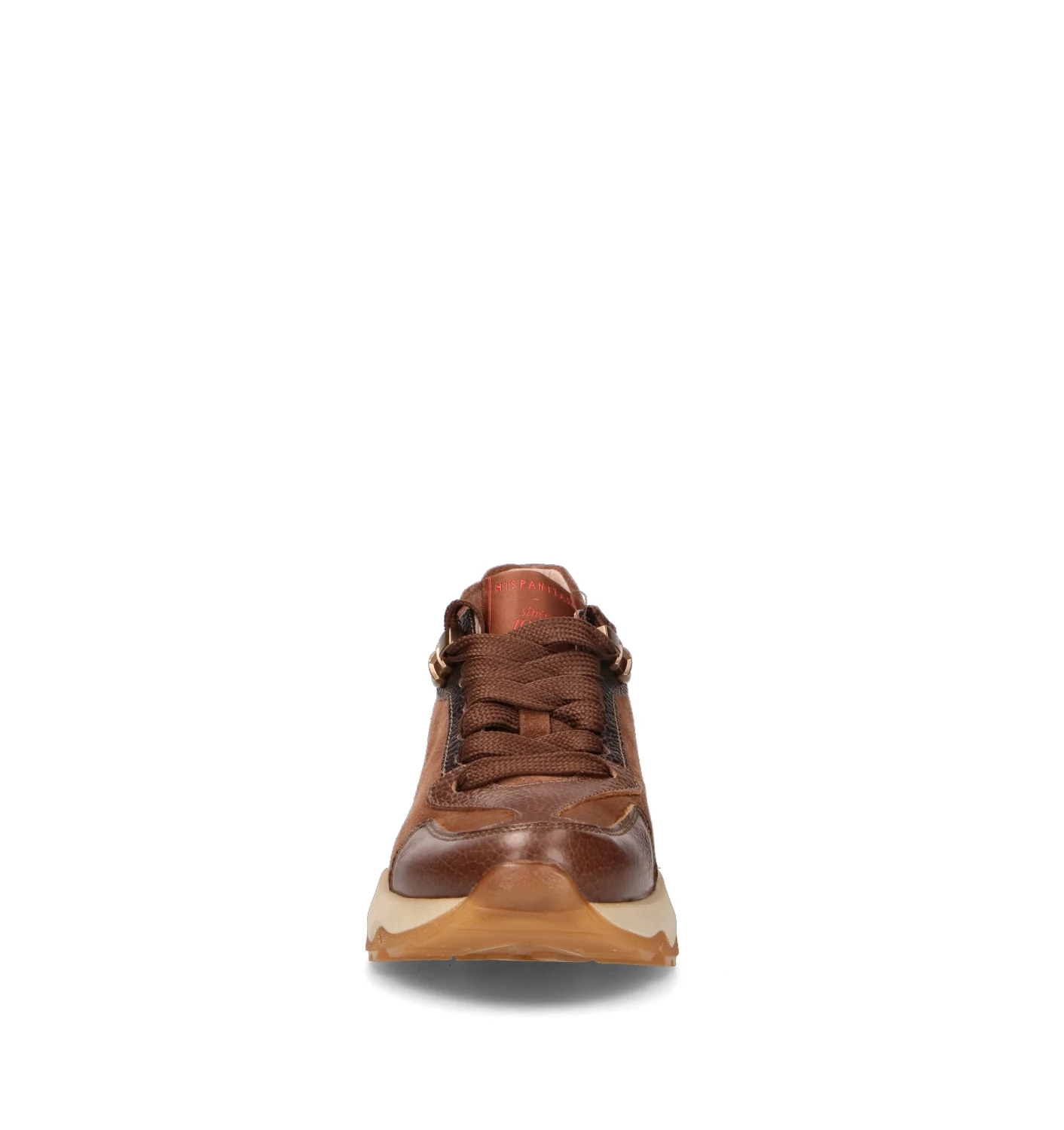 HISPANITAS Sneaker donna marrone in suede - Image 3