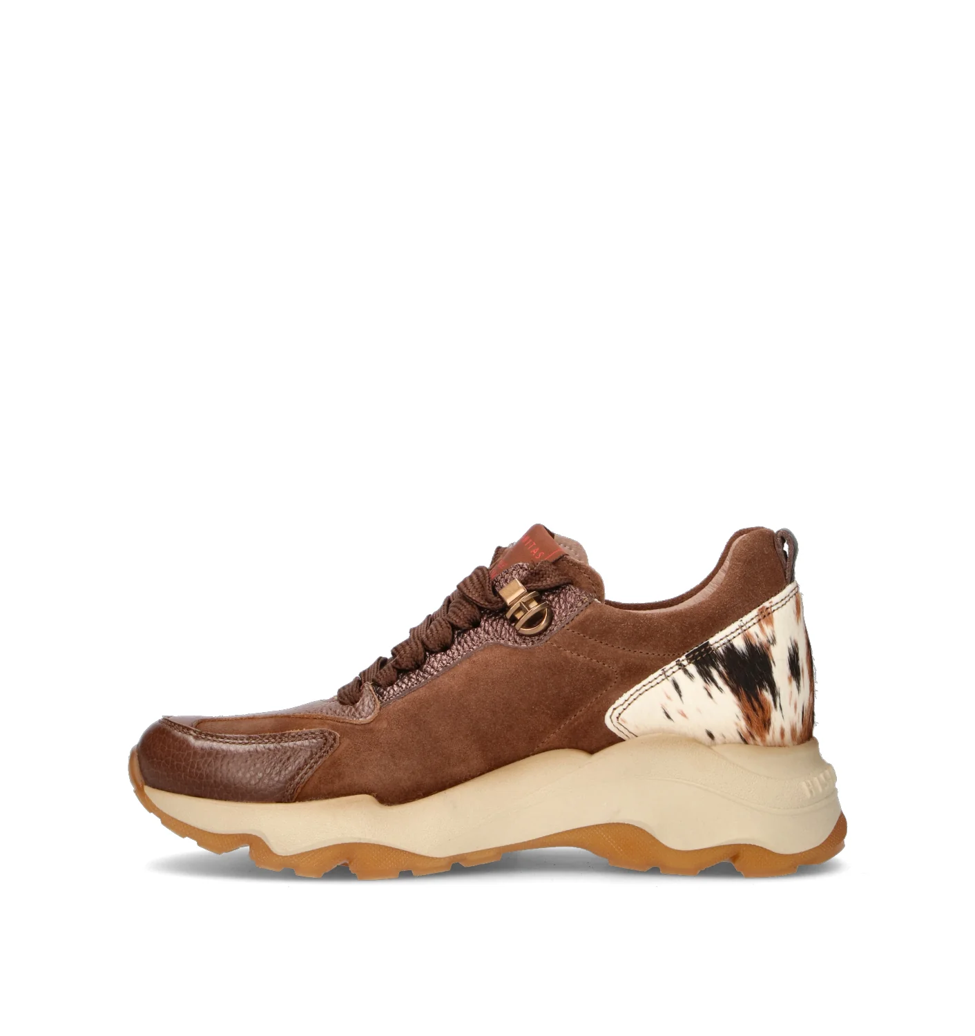 HISPANITAS Sneaker donna marrone in suede - Image 4
